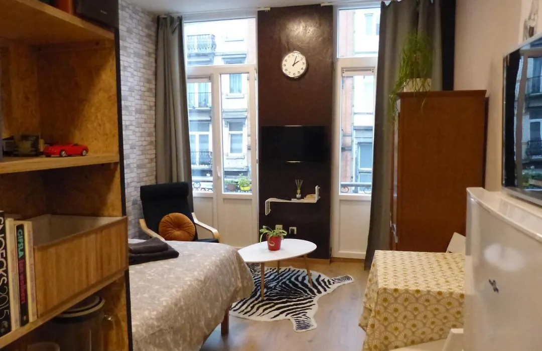 Superbe Studio Au 1Er Etage, Proche De La Gare Du Midi-1
